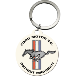 Porte-clés Ford Mustang Horse & Stripes