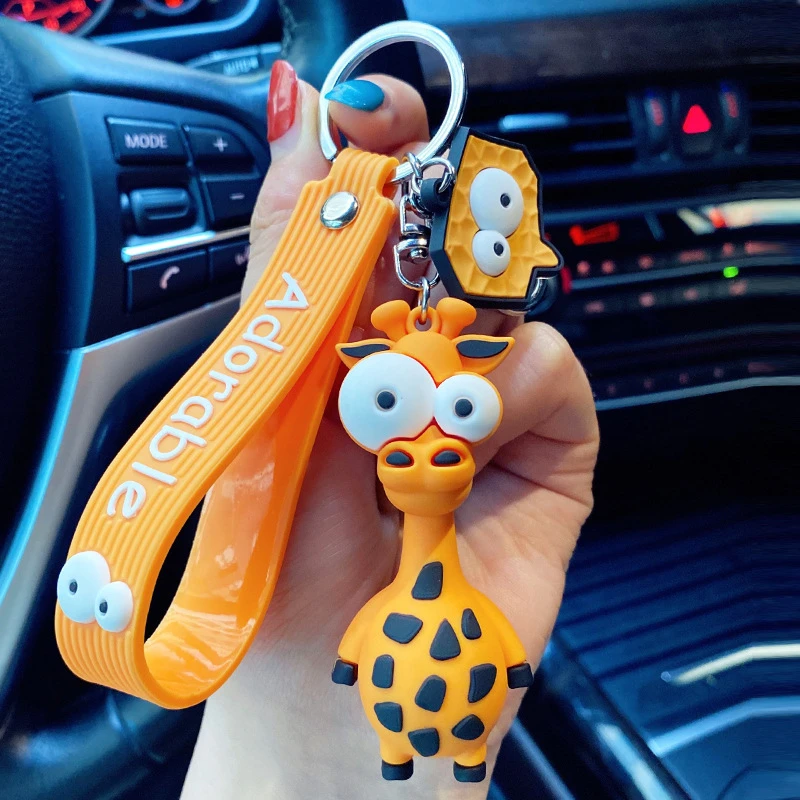 Porte-clés girafe sur