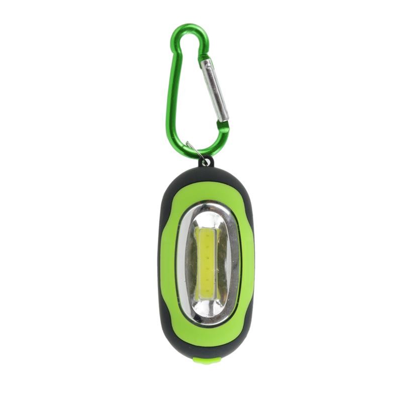 Porte-clés mini lampe LED COB aimante à mousqueton