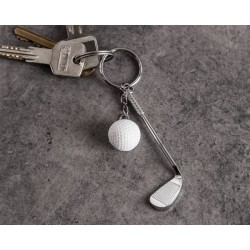 porte-clés club de golf avec balle