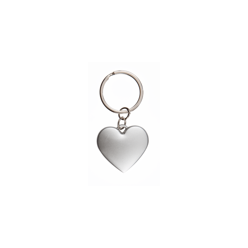 Porte-clés sentimental cœur en métal