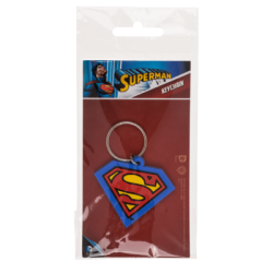 Porte-clés Superman en caoutchouc
