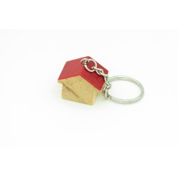 Porte-clés petite maison en bois