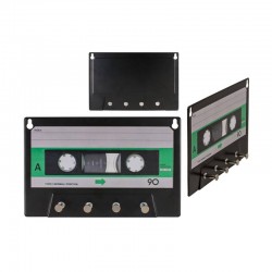 Porte-clés mural cassette de musique