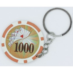 Porte-clés poker jeton 1000