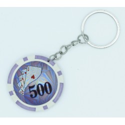 Porte clé Jeton de Poker 500