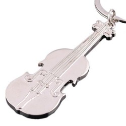 Porte clé musique violon en métal