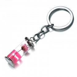 Porte-clés fleur éternelle rose