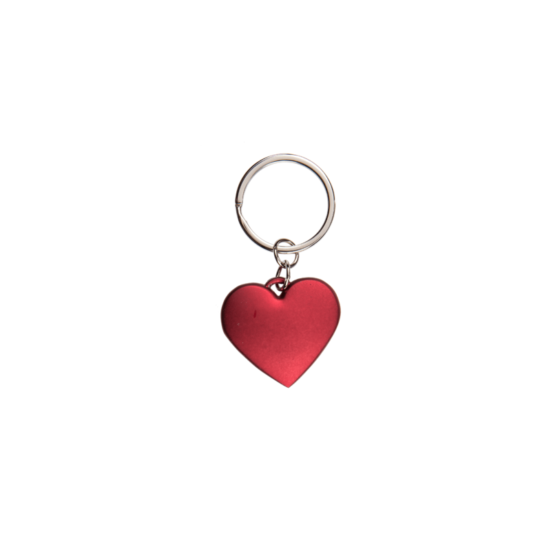 Porte clé coeur rouge